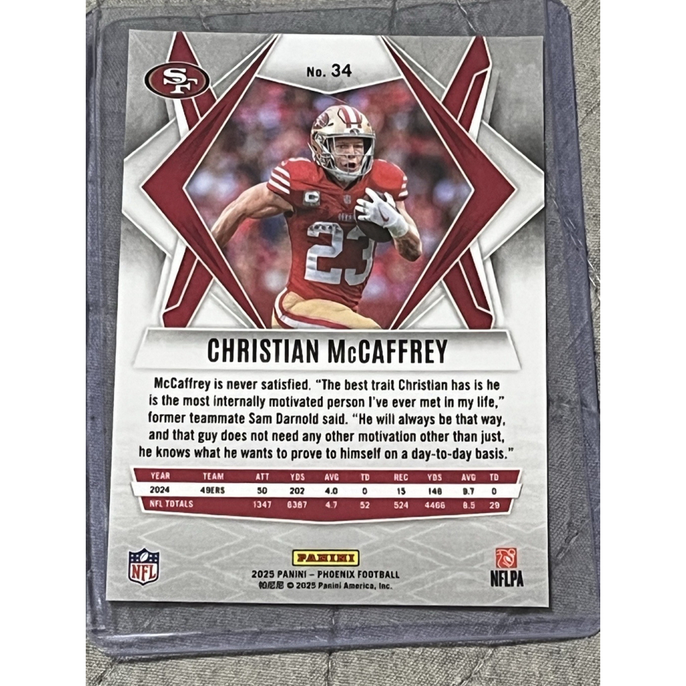 Panini 2023 Phoenix Holofoil Christian McCaffrey 49ers Card - Picture 6 of 6